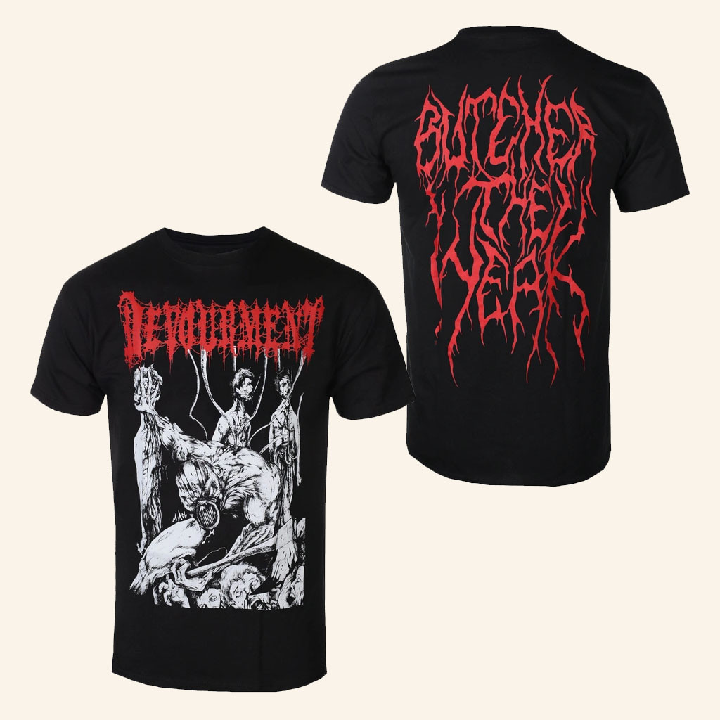 Devourment Merch 2026 Butcher The WeakTShirtBlack Devourment Shirt Gift For Band Fans