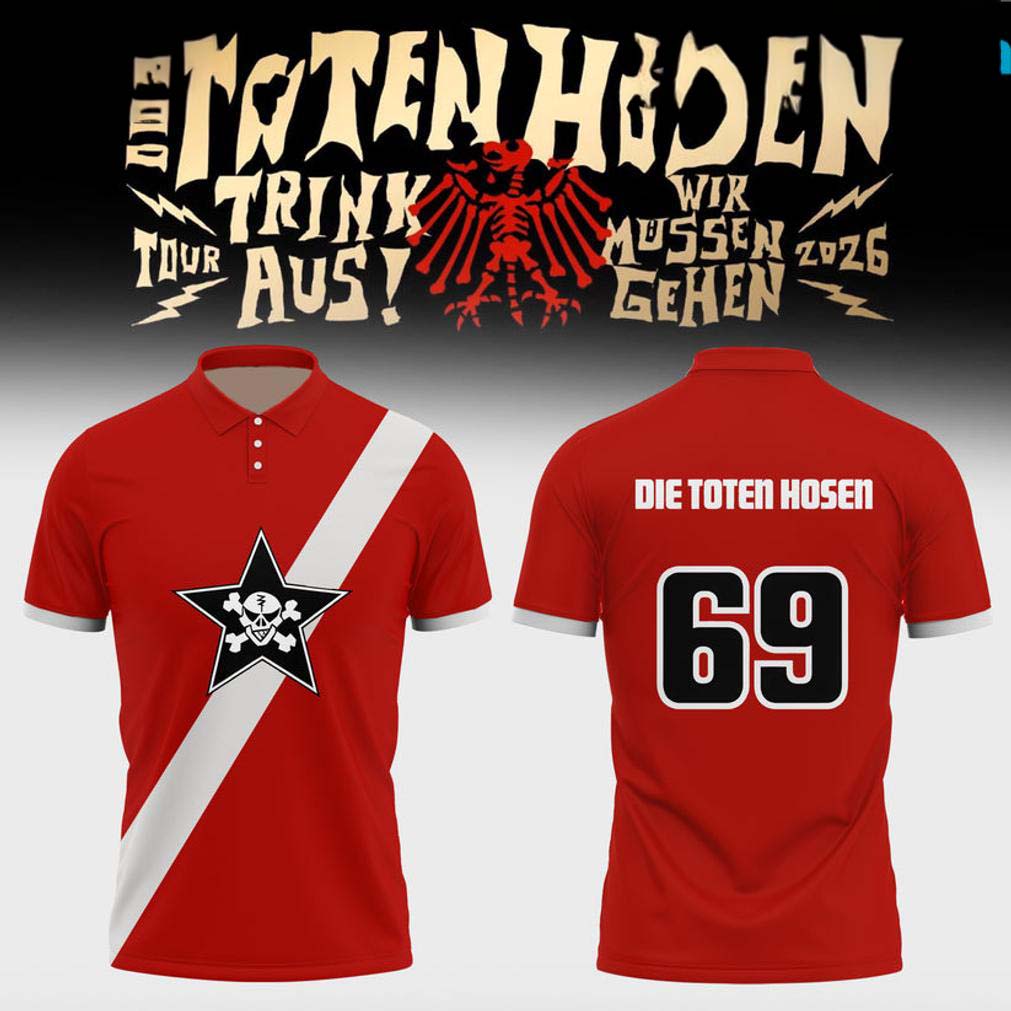 Die Toten Hosen Trink Aus Tour 2026 Polo Shirt