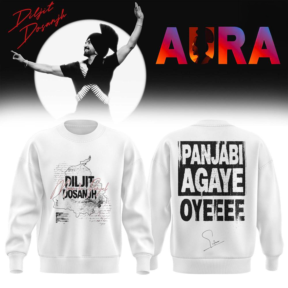 Diljit Dosanjh AURA World Tour 2026 Sweatshirt