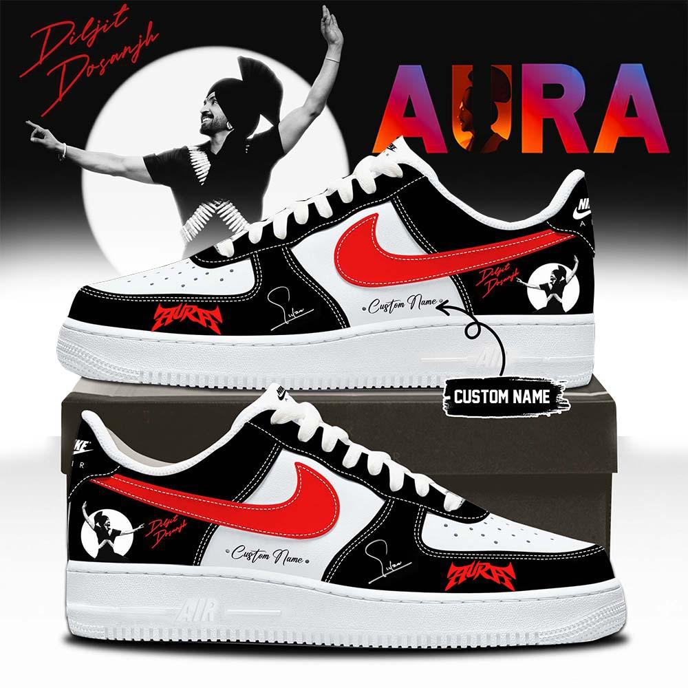 Diljit Dosanjh Black AURA Music Fan Sneakers
