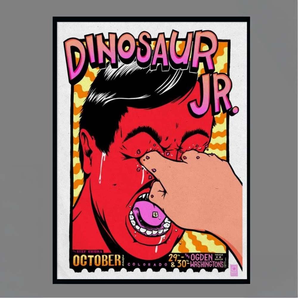 Dinosaur Jr Tour October 2026 Stef Chura The Ogden Theater Washingtons Denver Colorado Concert Poster