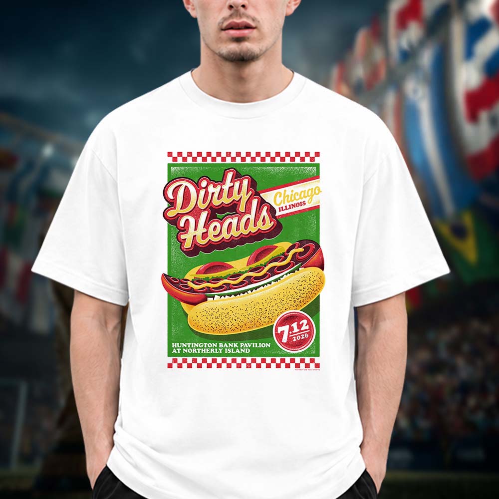 Dirty Heads Chicago IL Poster Event Huntington Bank Pavilion At Northerly Island In Chicago IL On July 12 2026 Unisex T Shirt