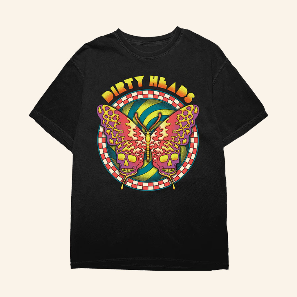 Dirty Heads Merch 2026 Butterfly SkullsTShirtDirty Heads Shirt Gift For Brothers
