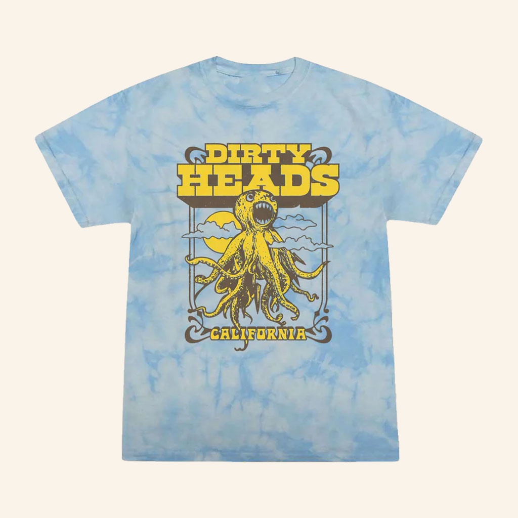 Dirty Heads Merch 2026 In The Clouds Crystal BlueTShirtGift For Rock Lover