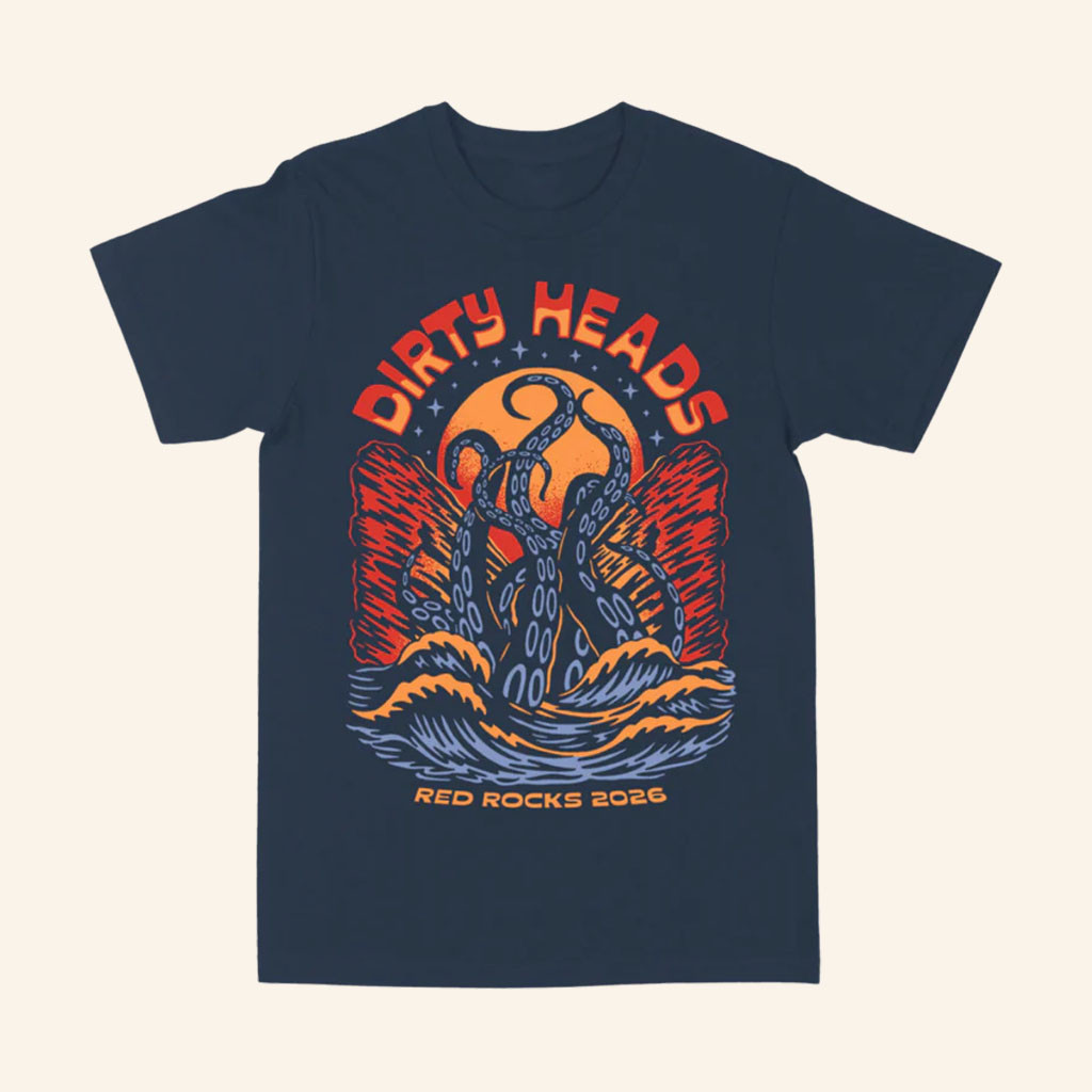 Dirty Heads Merch Red Rocks 2026 EventTShirtMusic Lover Gift Ideas For Him