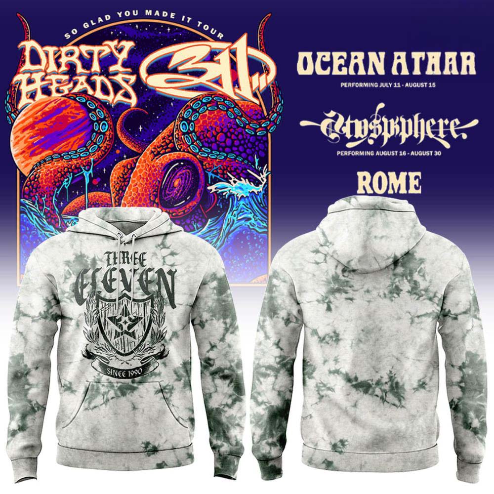 Dirty Heads x 311 So Glad You Made It Tour 2026 Gray Marble Hoodie - Best Gift for Fans