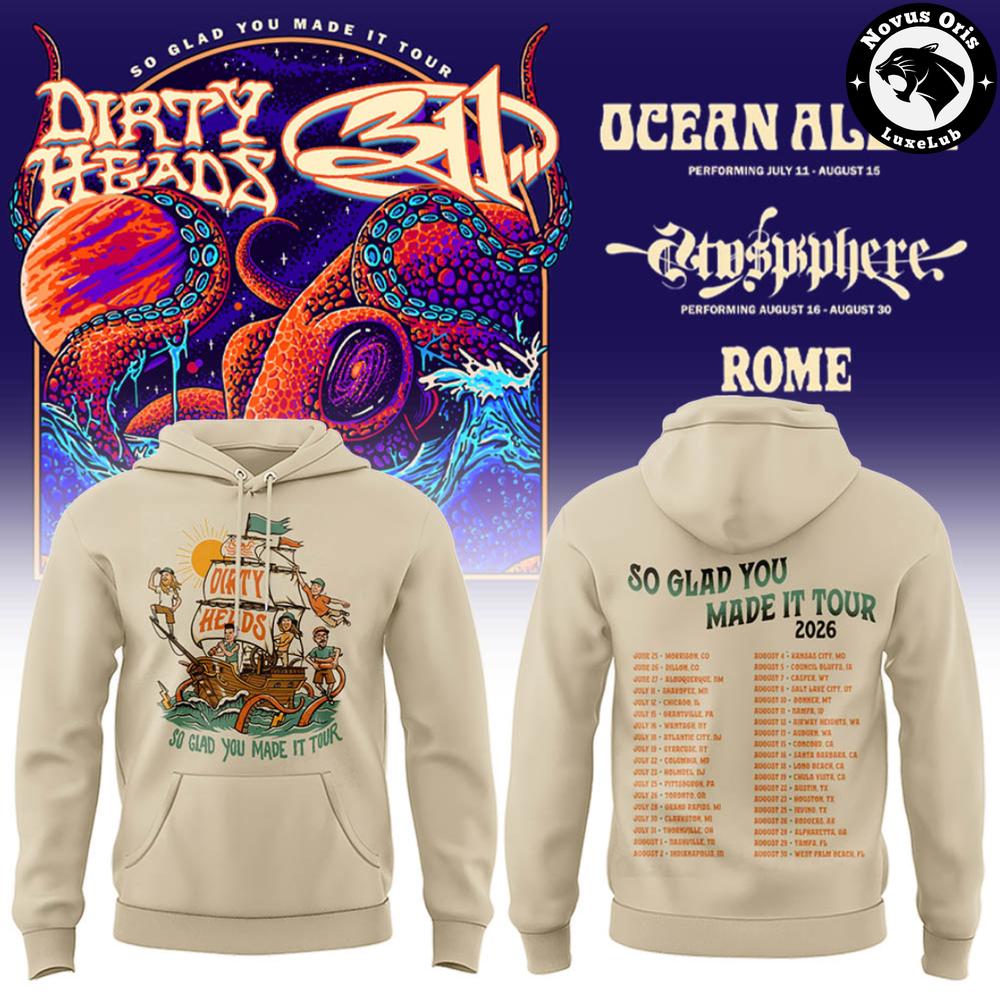 Dirty Heads x 311 So Glad You Made It Tour 2026 Hoodie