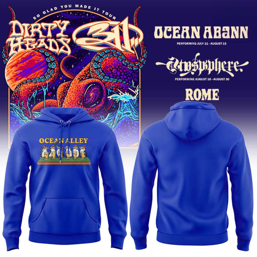 Dirty Heads x 311 So Glad You Made It Tour 2026 Royal Blue Hoodie - Gift Idea for Music Fans