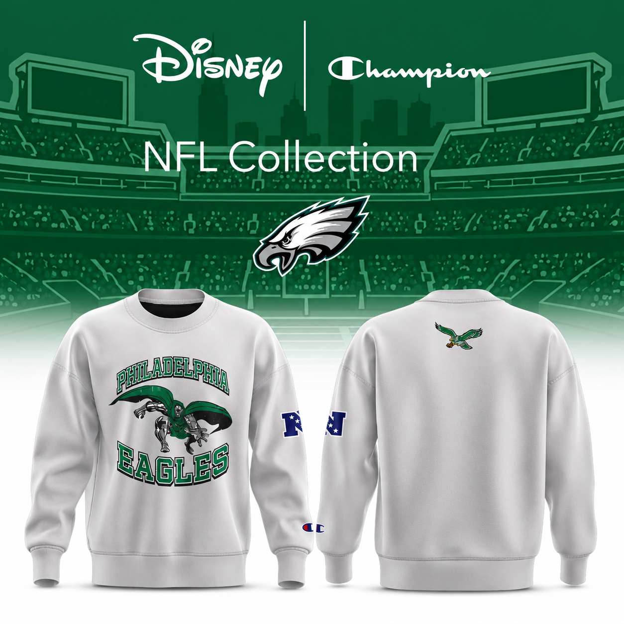 disney champion nfl philadelphia eagles 2026 sweatshirt merch K3lkI - merchtourboutique