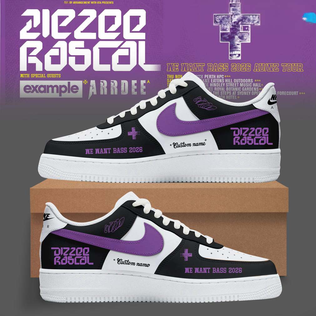 Dizzee Rascal We Want Bass Tour Air Force 1 Shoes