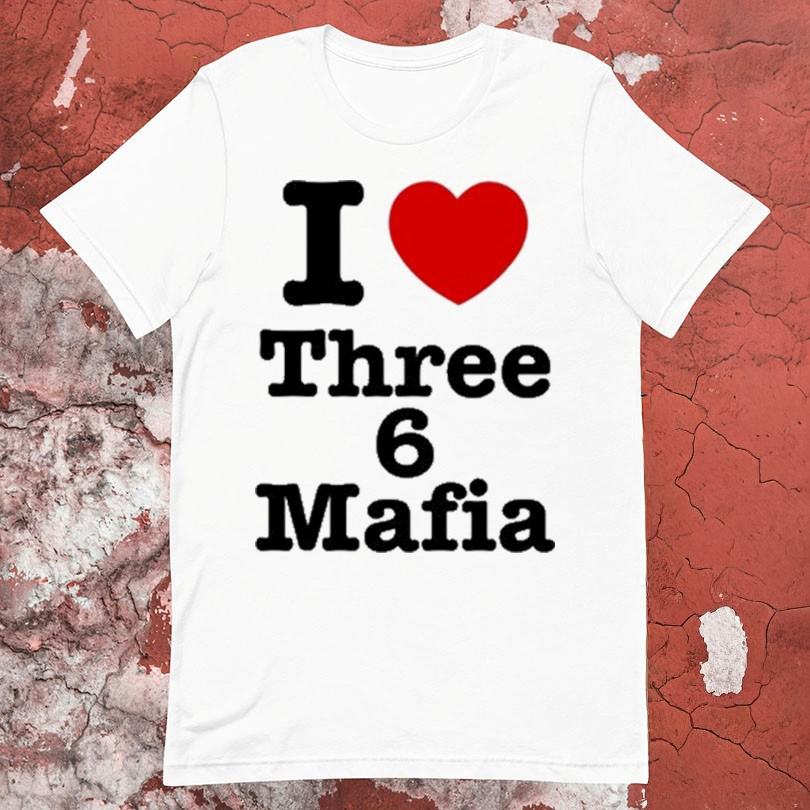 Dj Paul I Love Three 6 Mafia Tshirts