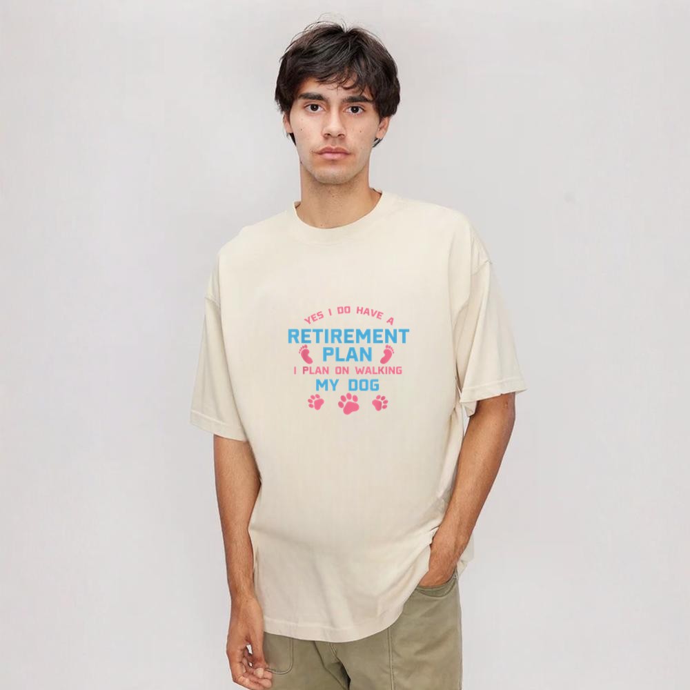 Dog Walker Gift Yes I Do Have A Retirement Plan Walking Dog Graphic Shirt