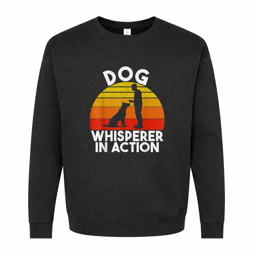 Dog Whisperer in Action Dog Trainer Graphic Sweatshirt