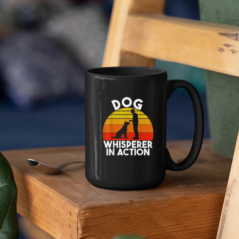 Dog Whisperer in Action Dog Trainer Mug - Image 3