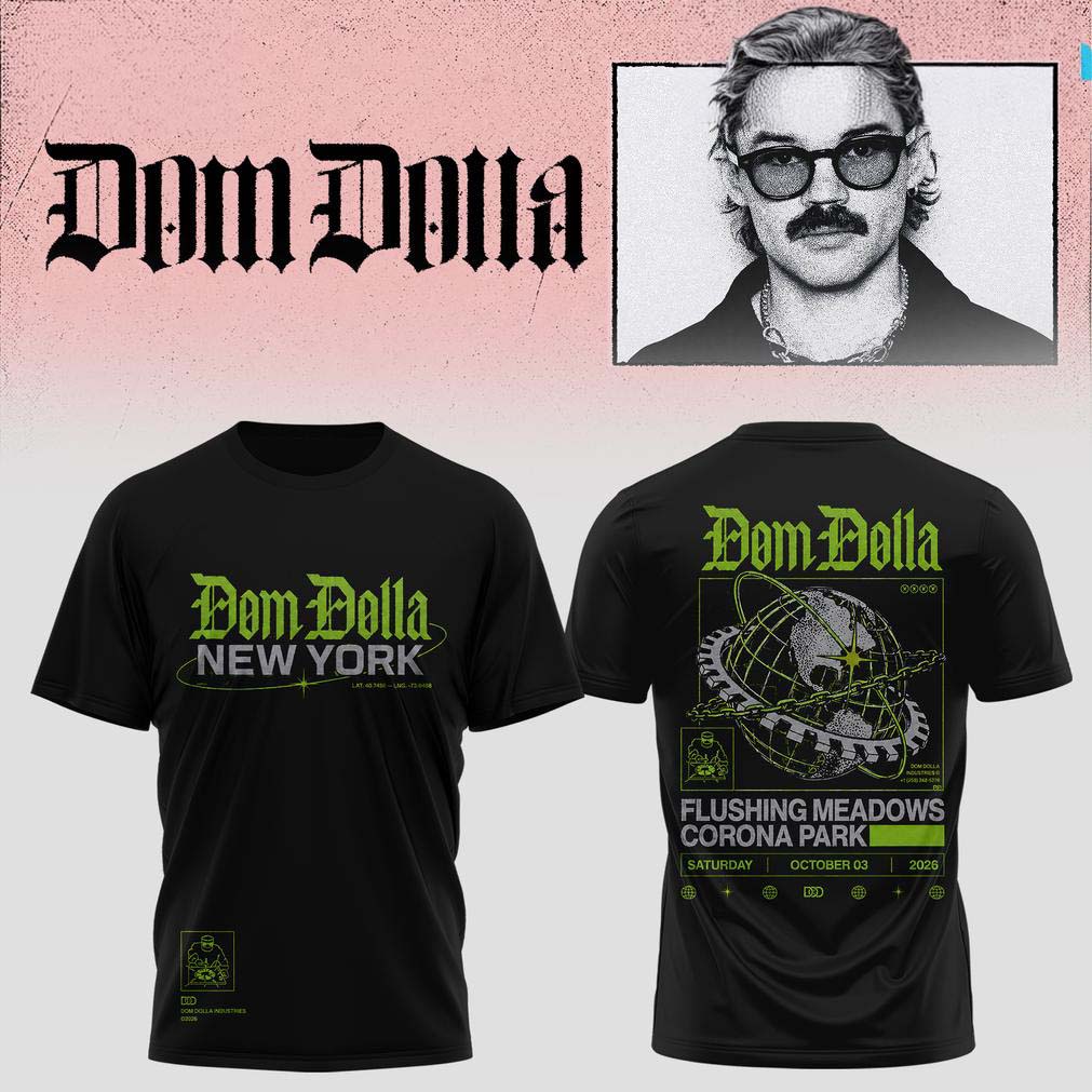 Dom Dolla New York Tour Black T Shirt - Best Gift for Fans