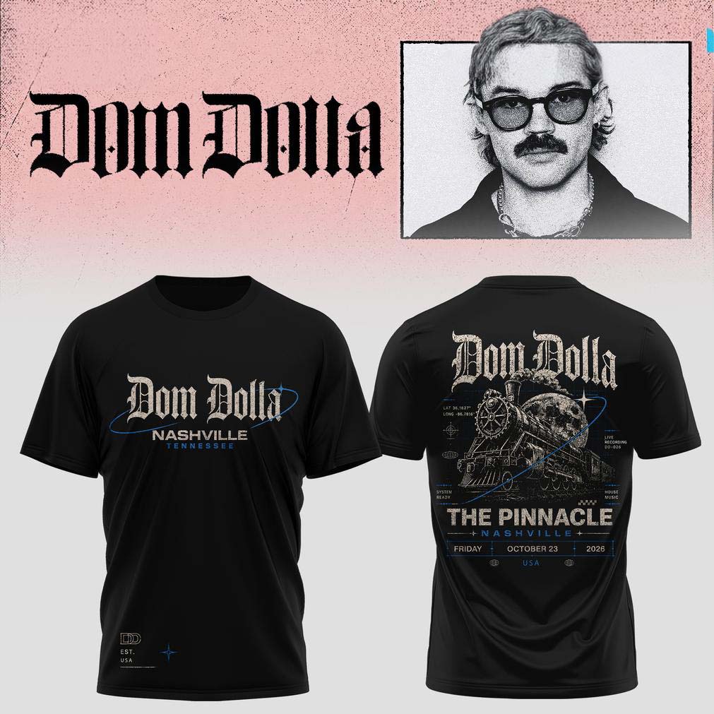 Dom Dolla The Pinnacle Tour Black T Shirt - Best Gift for Fans