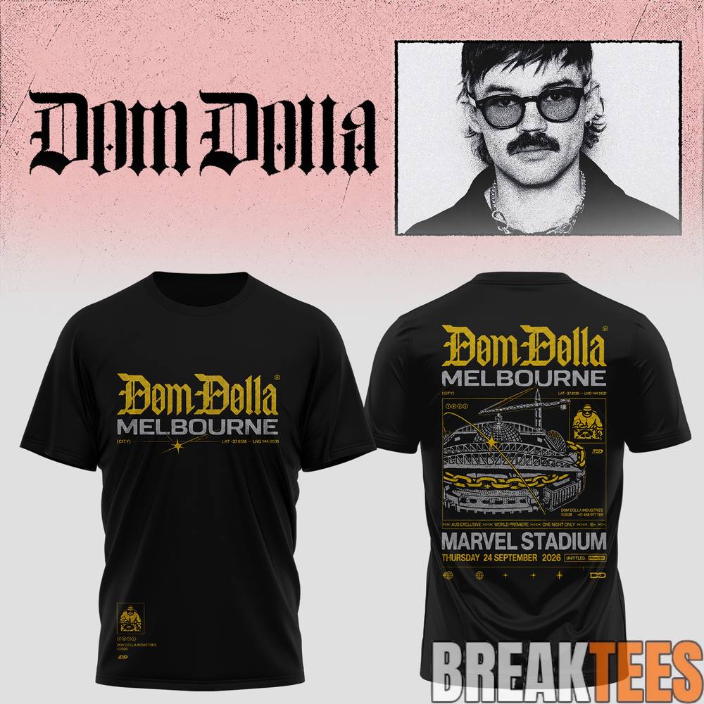 Dom Dolla Tour 2026 Melbourne Marvel Stadium Edition T-Shirt