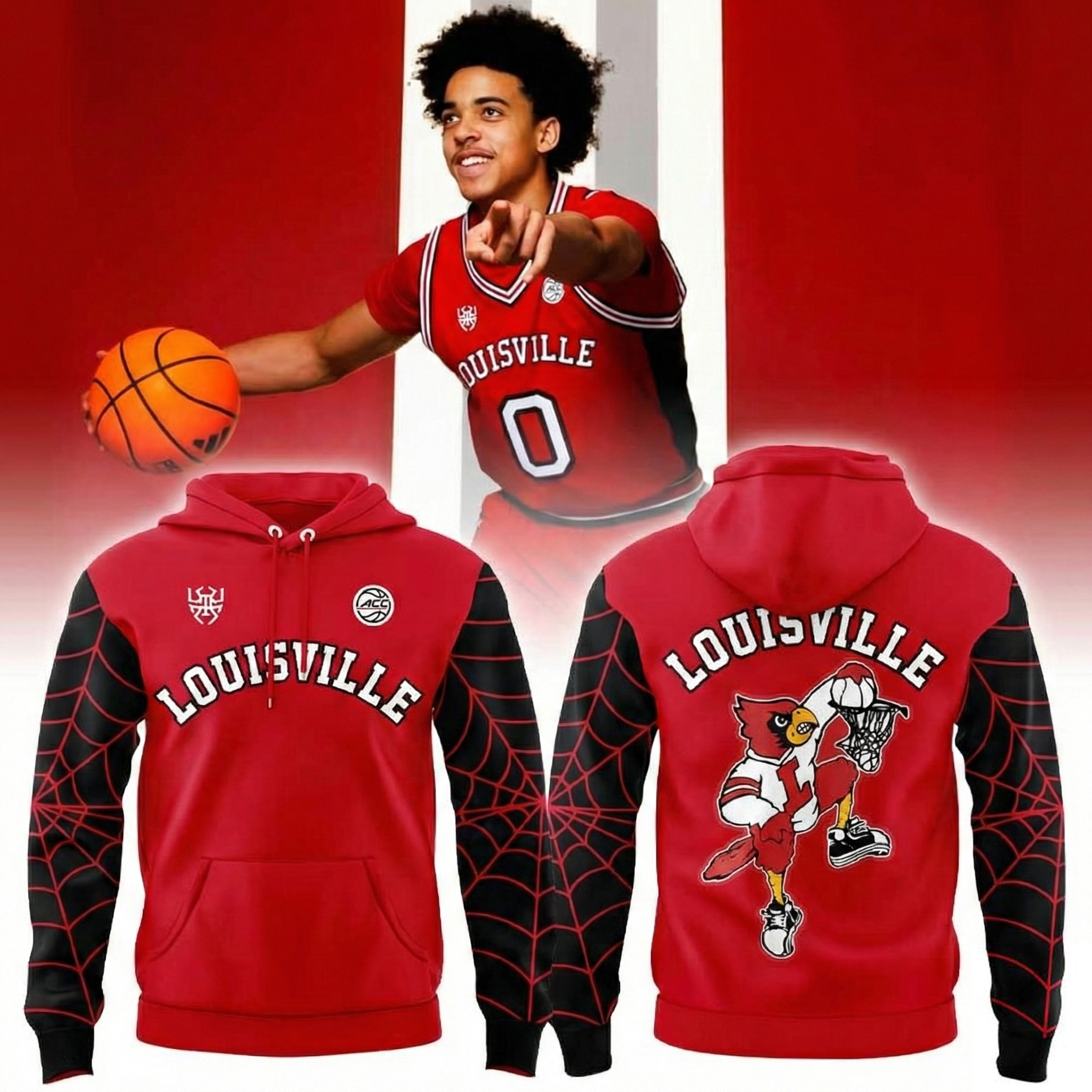 Donovan Mitchell x Louisville Cardinals Hoodie Spida Mitchell Merch Best Gift For Basketball Fans Hot Item 2026 