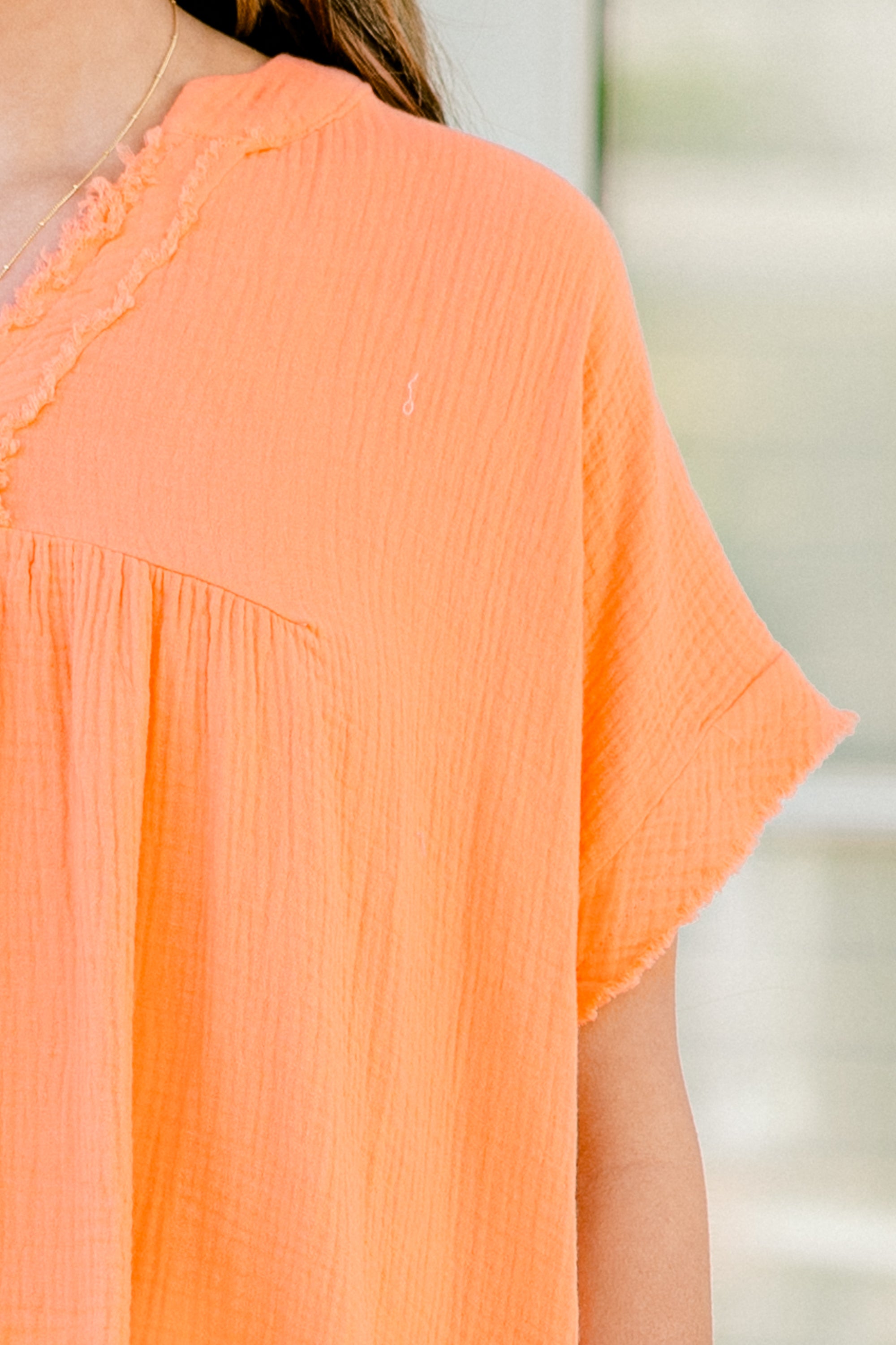 Don't Keep Me Away Top, Coral 4 Don't Keep Me Away Top, Coral - Image 4