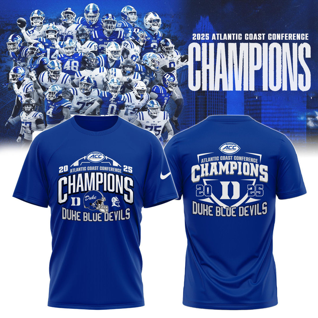 Duke Football 2026 ACC Champs Tshirt