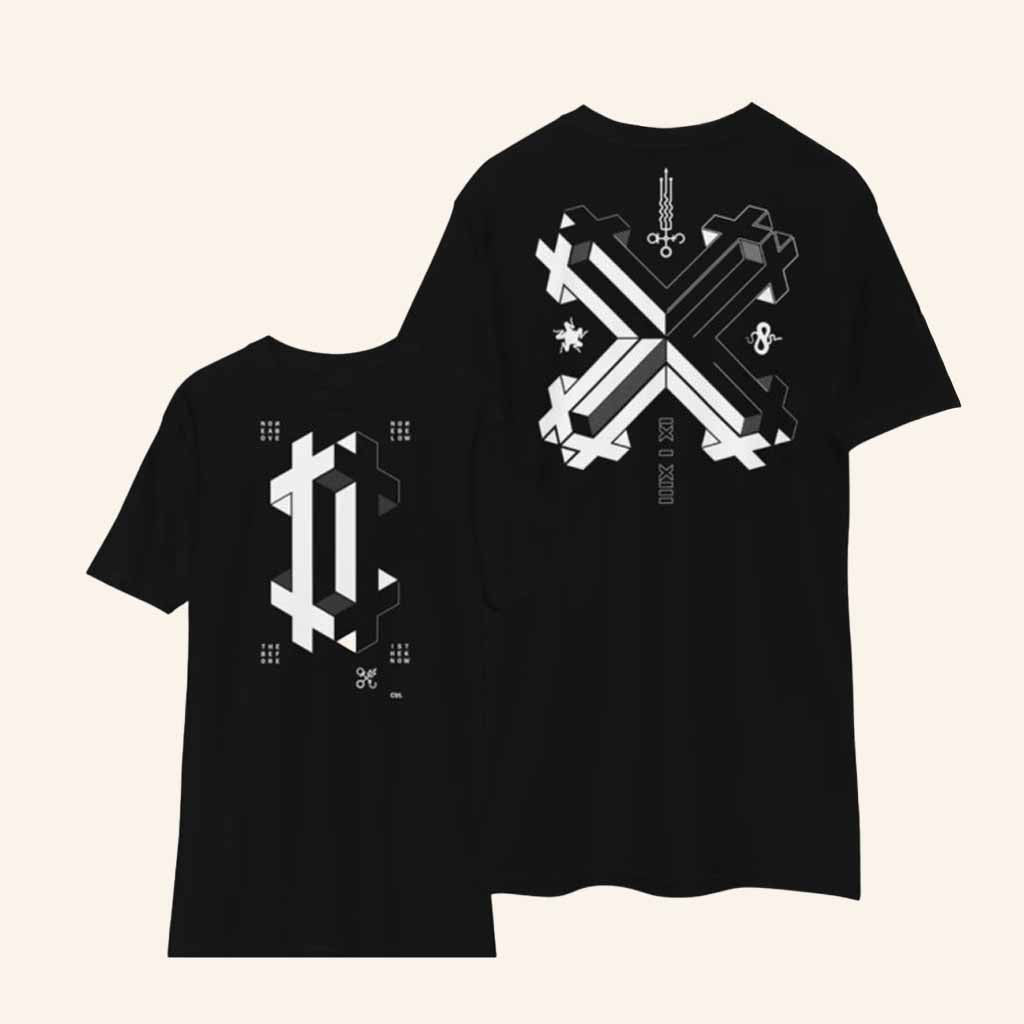 Dustrial Merch Doublecross Black T-Shirt Birthday Present For Husband