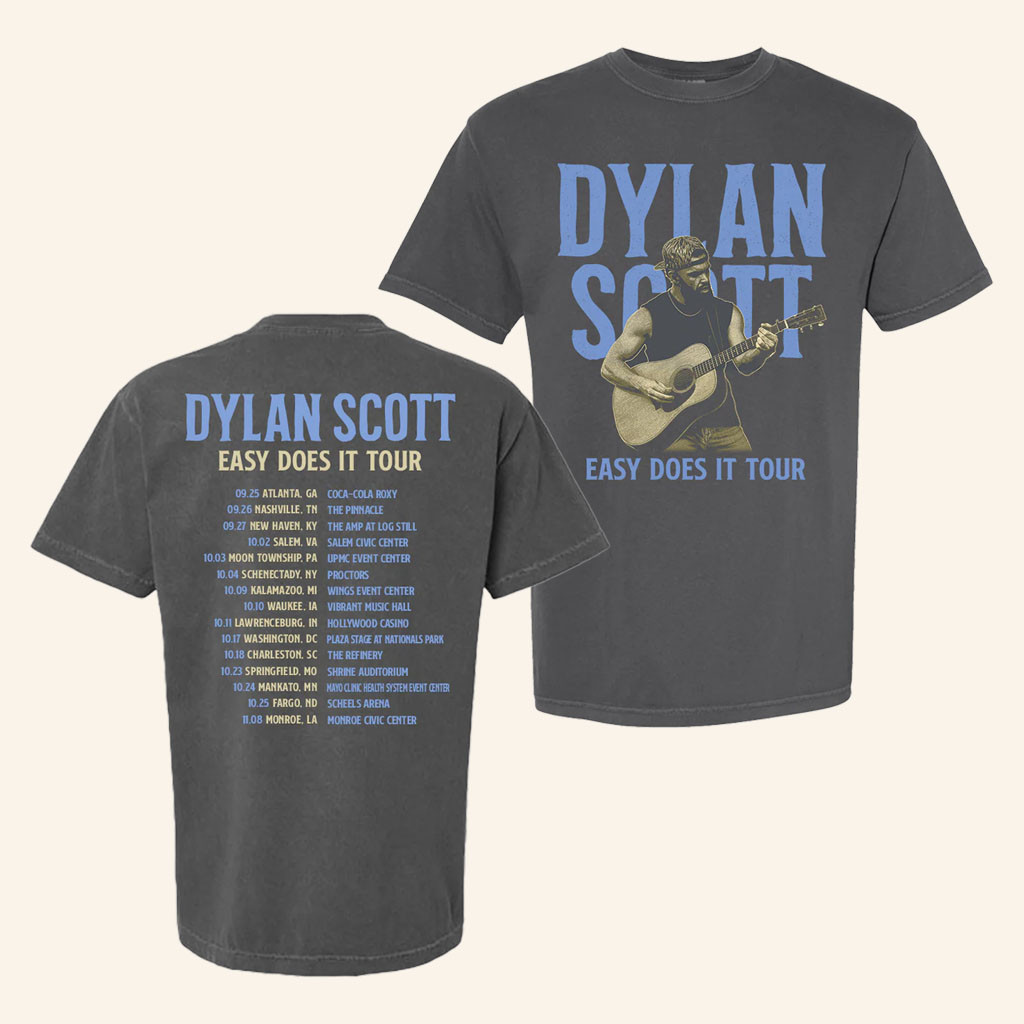 Dylan Scott Merch 2026 Easy Does It Fall TourTShirtGift For Country Music Fans