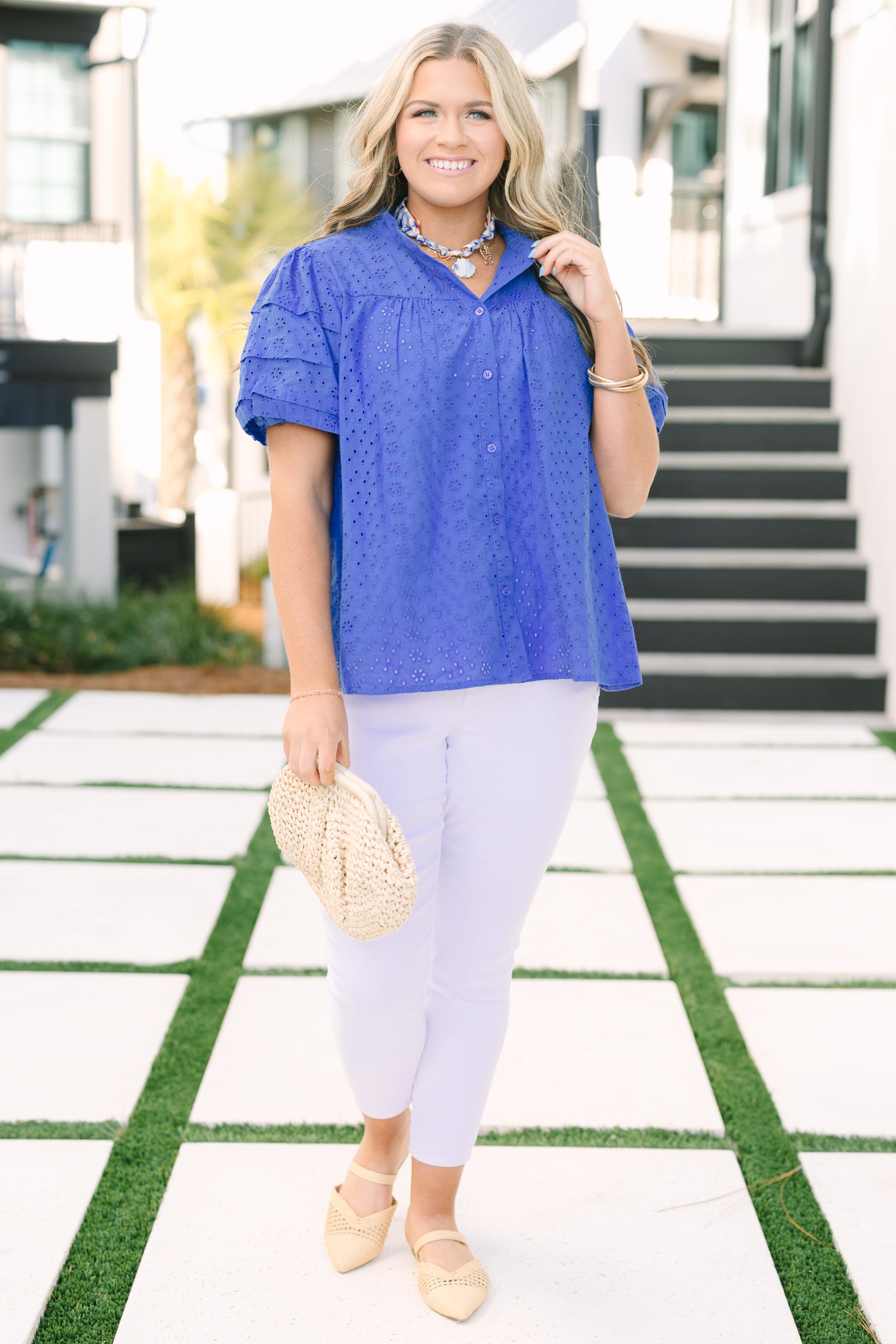 Each Detail Top, Cobalt 3 Each Detail Top, Cobalt - Image 3