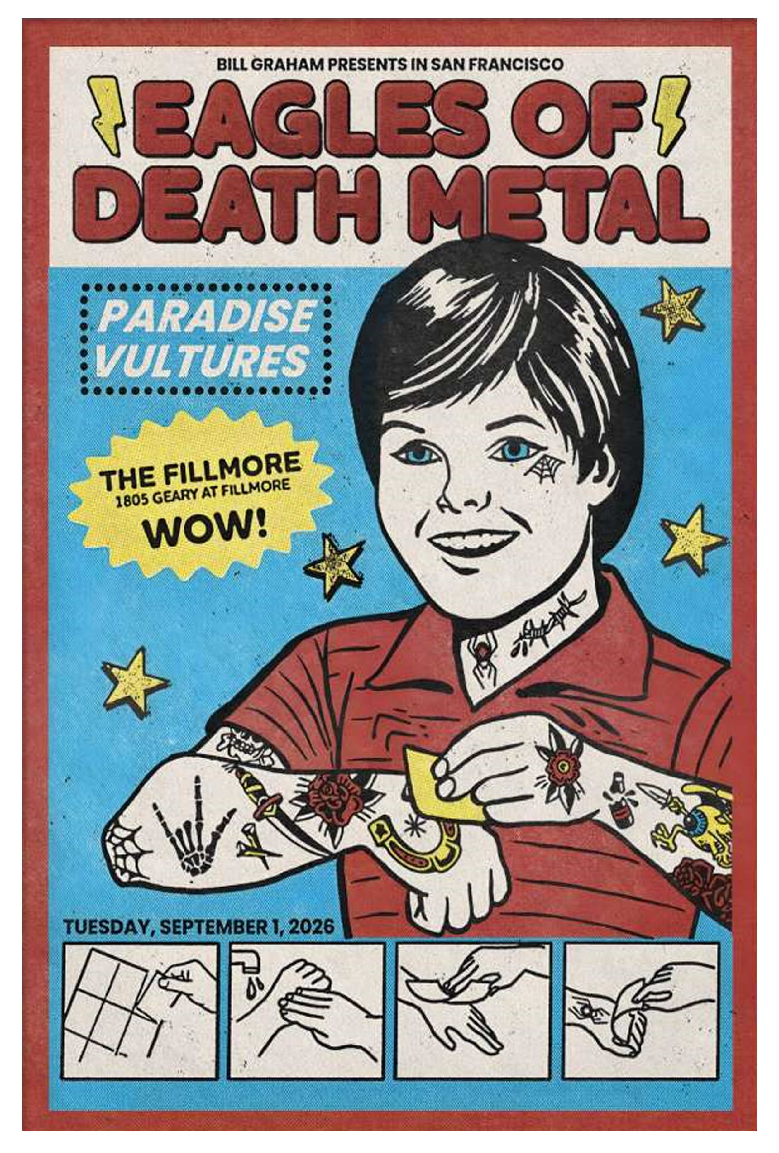 eagles of death metal september 1 2026 the fillmore san francisco concert poster exclusive merch hKVH9 - merchtourboutique