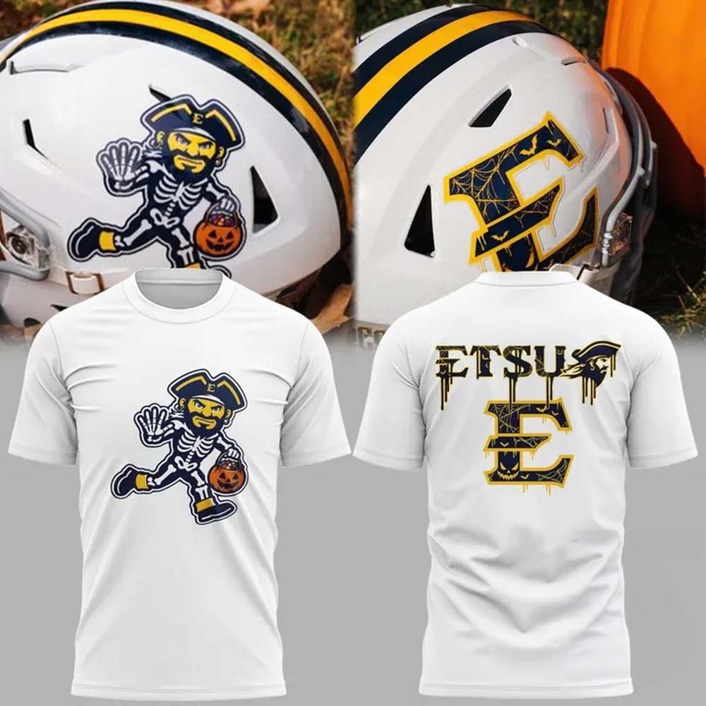 East Tennessee State Buccaneers Halloween Running Bucky T Shirt