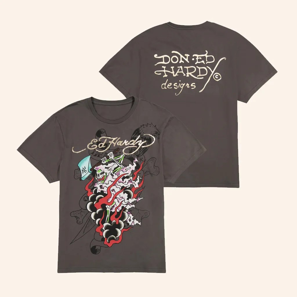 Ed Hardy Merch Reaper T-Shirt Best Christmas Gifts For Him