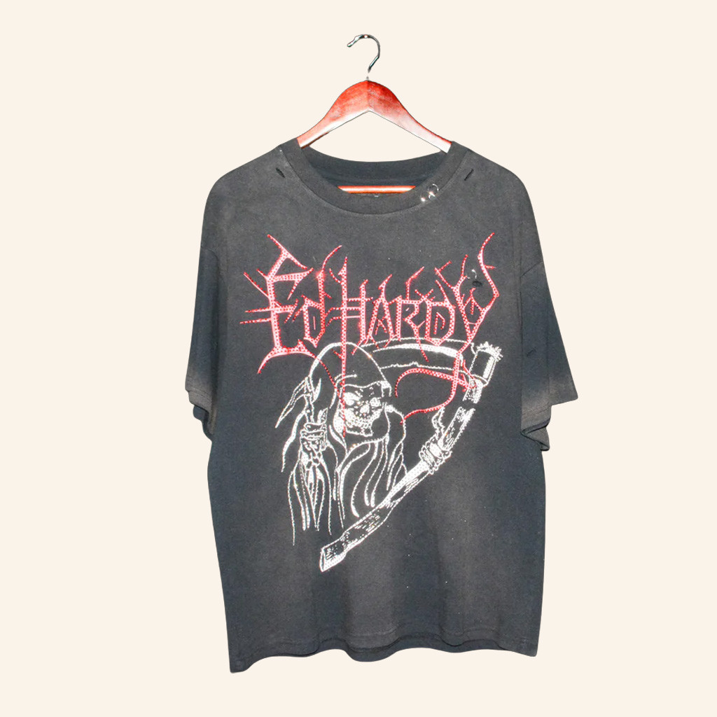 Ed Hardy Merch Reaper T-Shirt Christmas Present Ideas For Dad