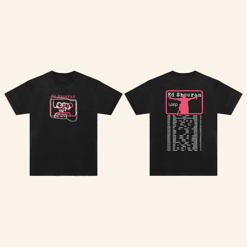 Ed Sheeran Loop Tour Merch 2026 North America Loop TourTShirtEd Sheeran Fan Gifts