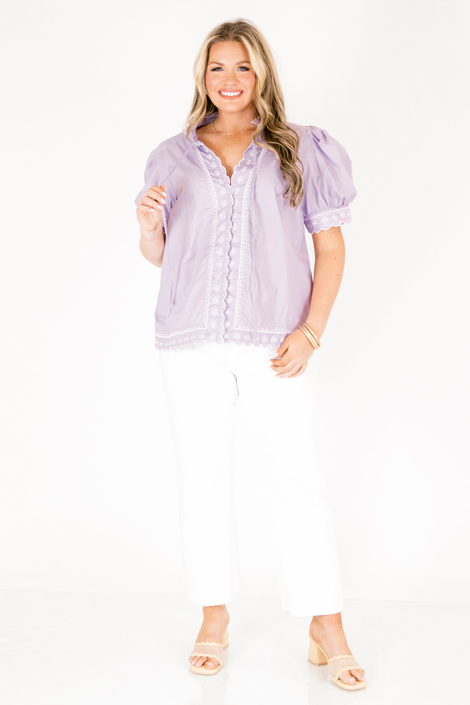 Effortless Grace Top, Lavender 4 Effortless Grace Top, Lavender - Image 4