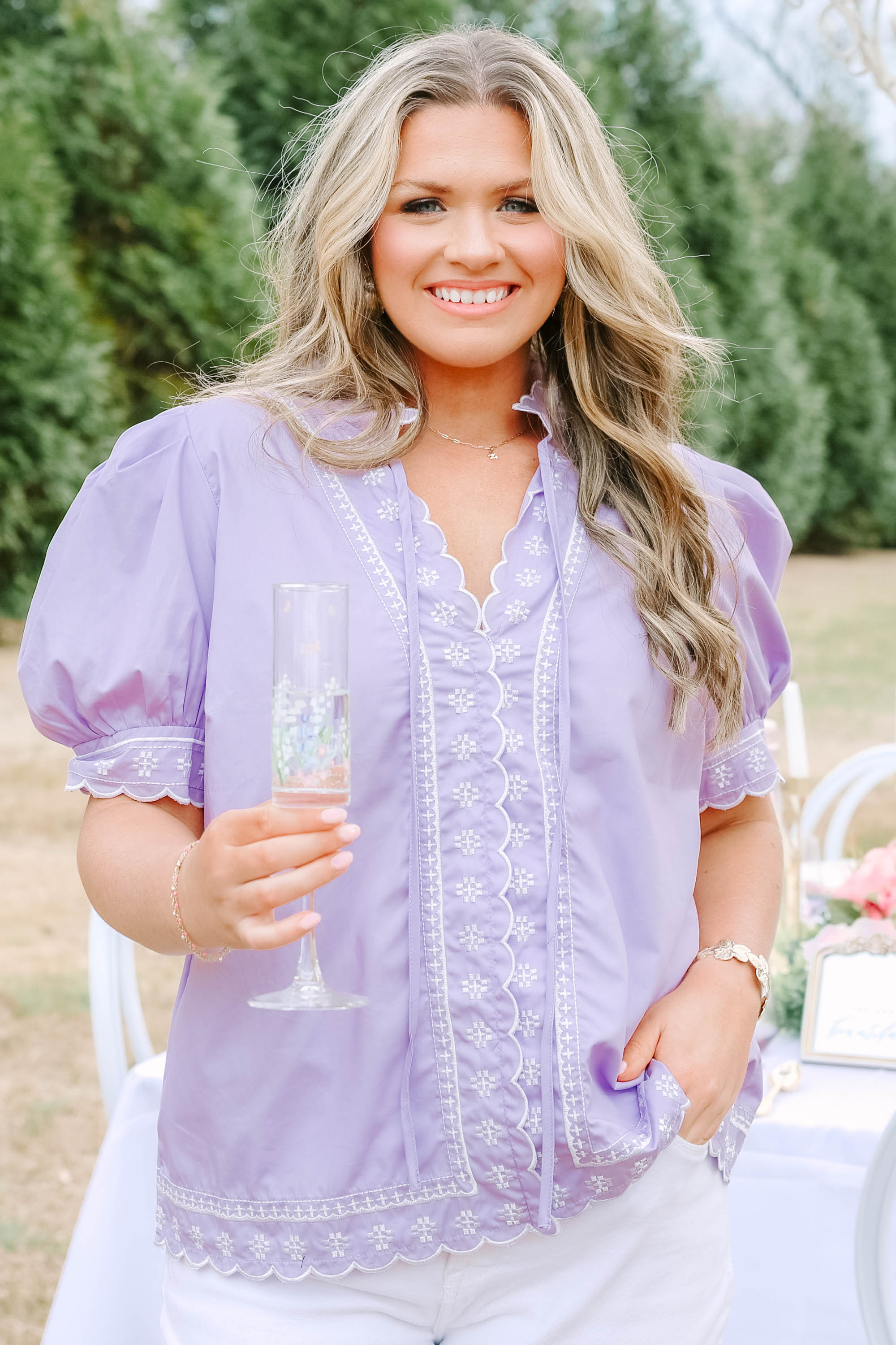 Effortless Grace Top, Lavender