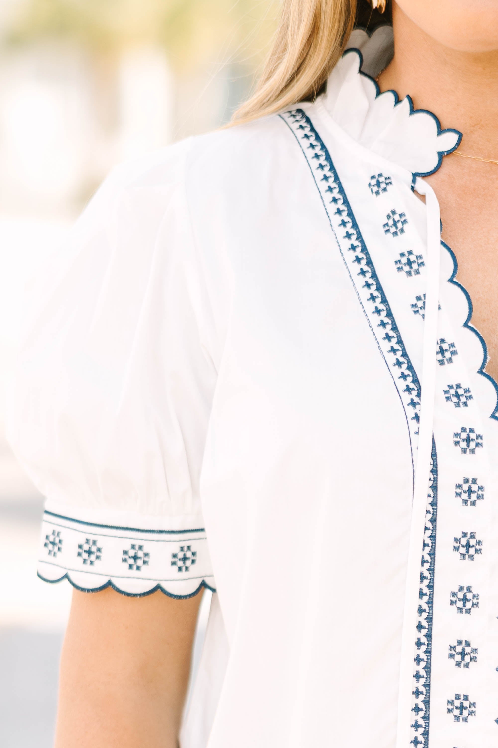 Effortless Grace Top, White 4 Effortless Grace Top, White - Image 4