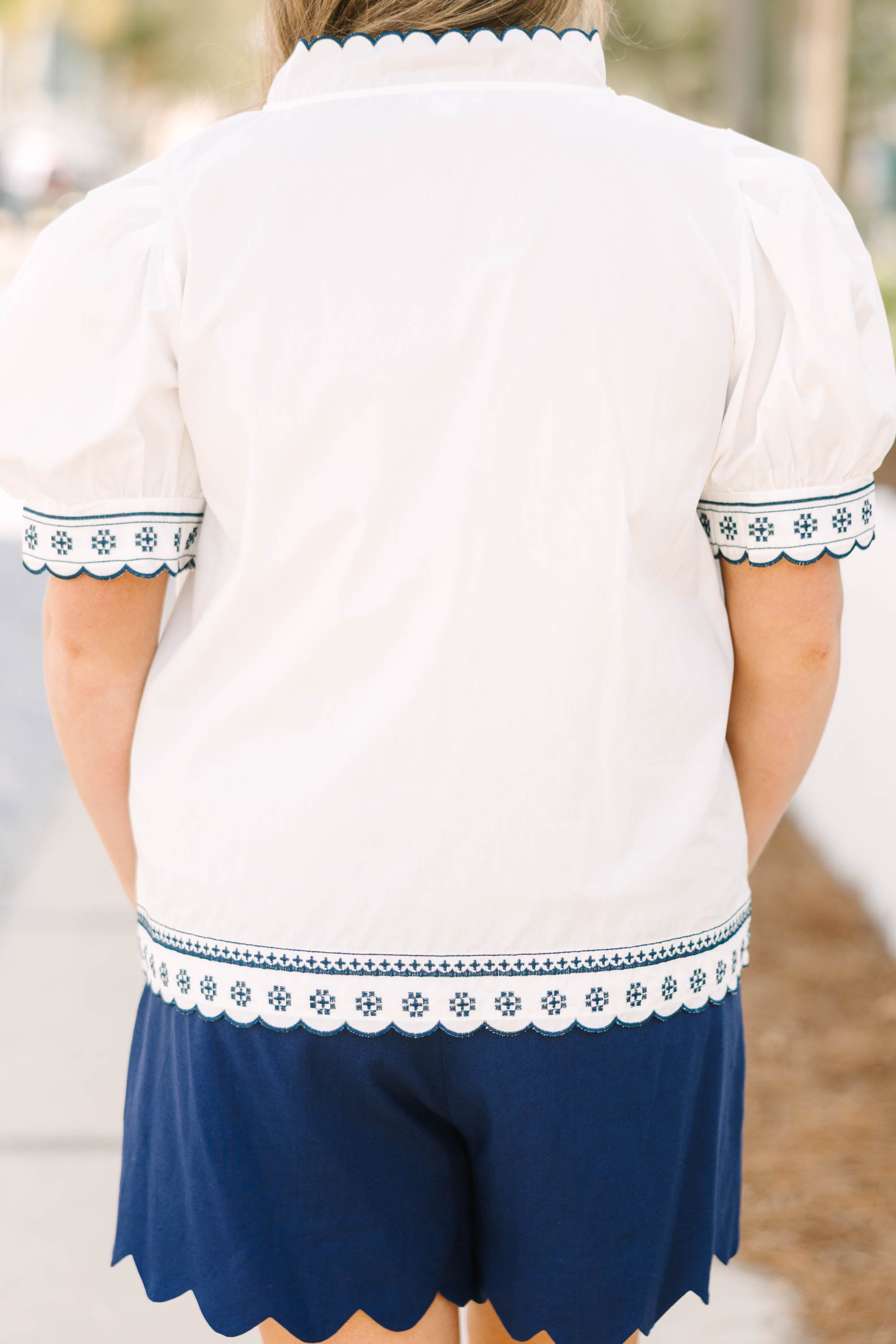 Effortless Grace Top, White 6 Effortless Grace Top, White - Image 6