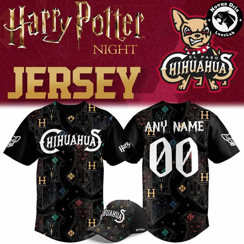 El Paso Chihuahuas Harry Potter Night 2026 Custom Baseball Jersey 1 - Unicasport El Paso Chihuahuas Harry Potter Night 2026 Custom Baseball Jersey