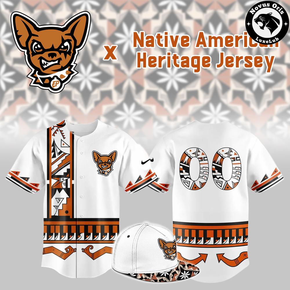 El Paso Chihuahuas x Native American Heritage Night 2026 Baseball Jersey 1 - Unicasport El Paso Chihuahuas x Native American Heritage Night 2026 Baseball Jersey
