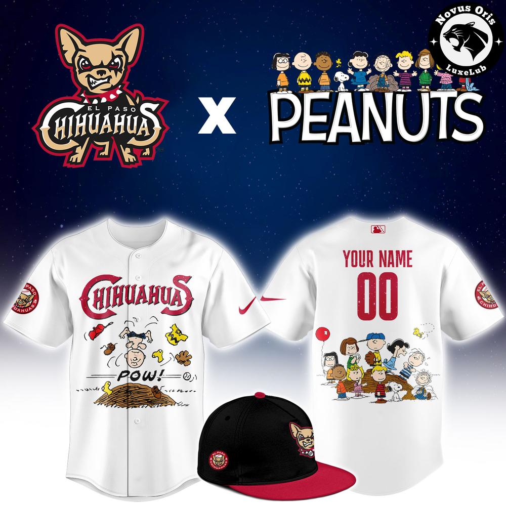 El Paso Chihuahuas x Peanuts Night Snoopy Custom Baseball Jersey 1 - Unicasport El Paso Chihuahuas x Peanuts Night Snoopy Custom Baseball Jersey