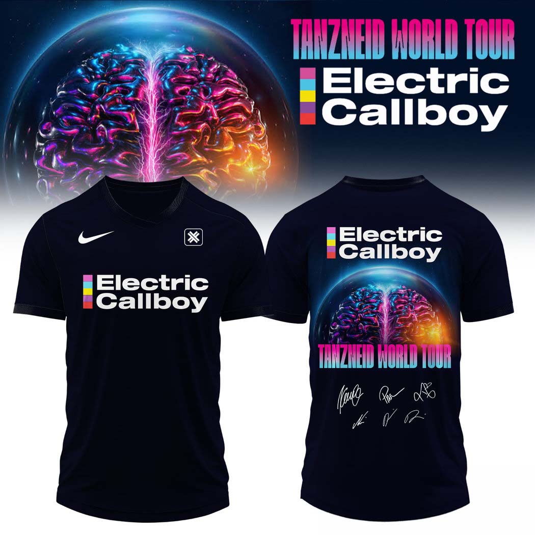 Electric Callboy Tanzneid World Tour 2026 Black Signature Football Jersey 1 - Unicasport Electric Callboy Tanzneid World Tour 2026 Black Signature Football Jersey