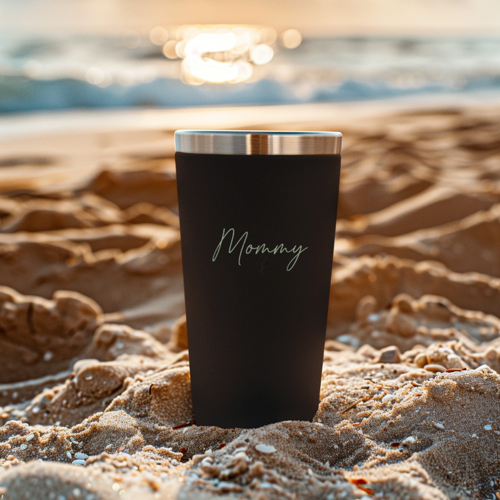 Elegant Sage Green Wildflower Mommy Tumbler