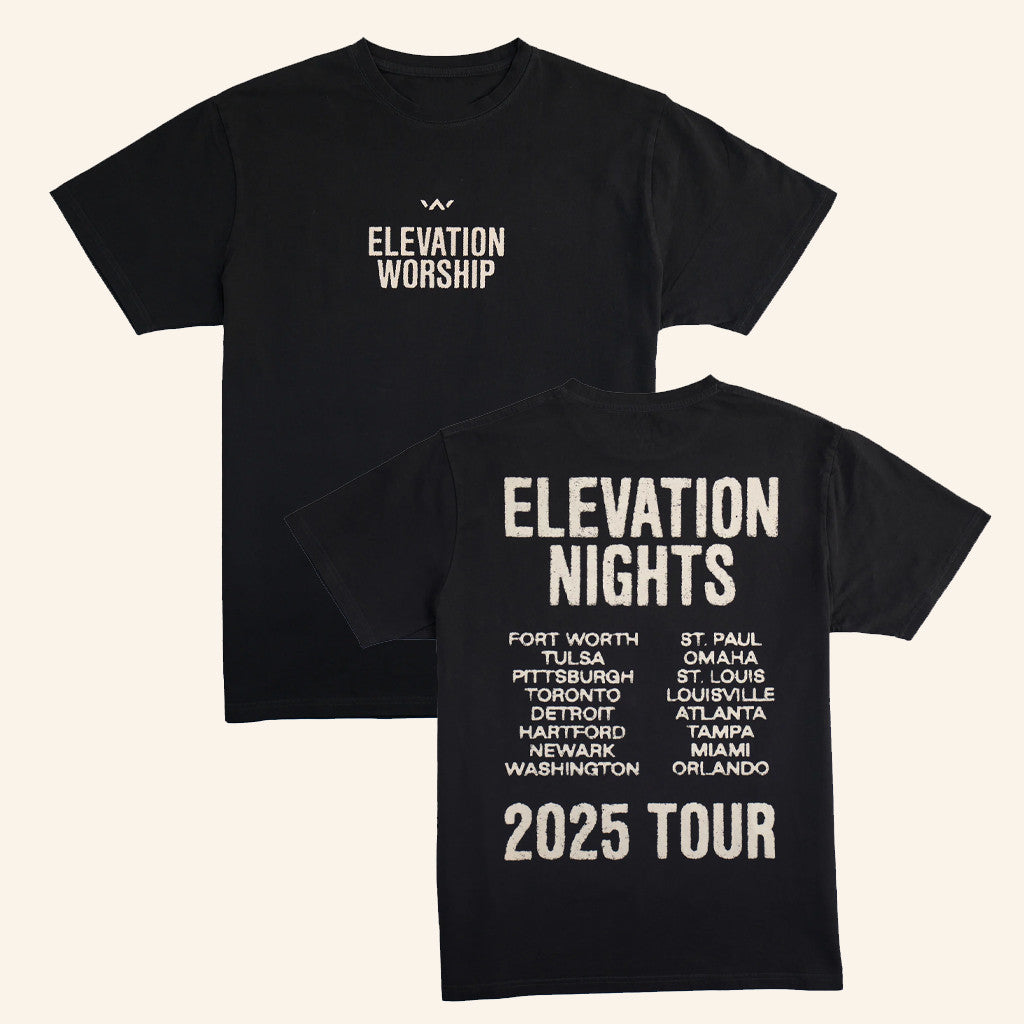 Elevation Church Merch Elevation Nights Tour 2025 T-Shirt Christmas Gifts For Guys