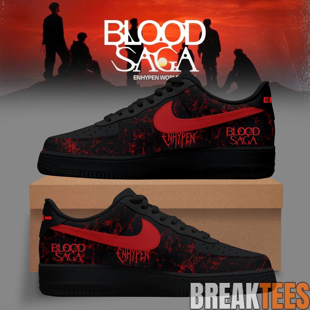 ENHYPEN World Tour BLOOD SAGA Inferno Custom AF1 Shoes