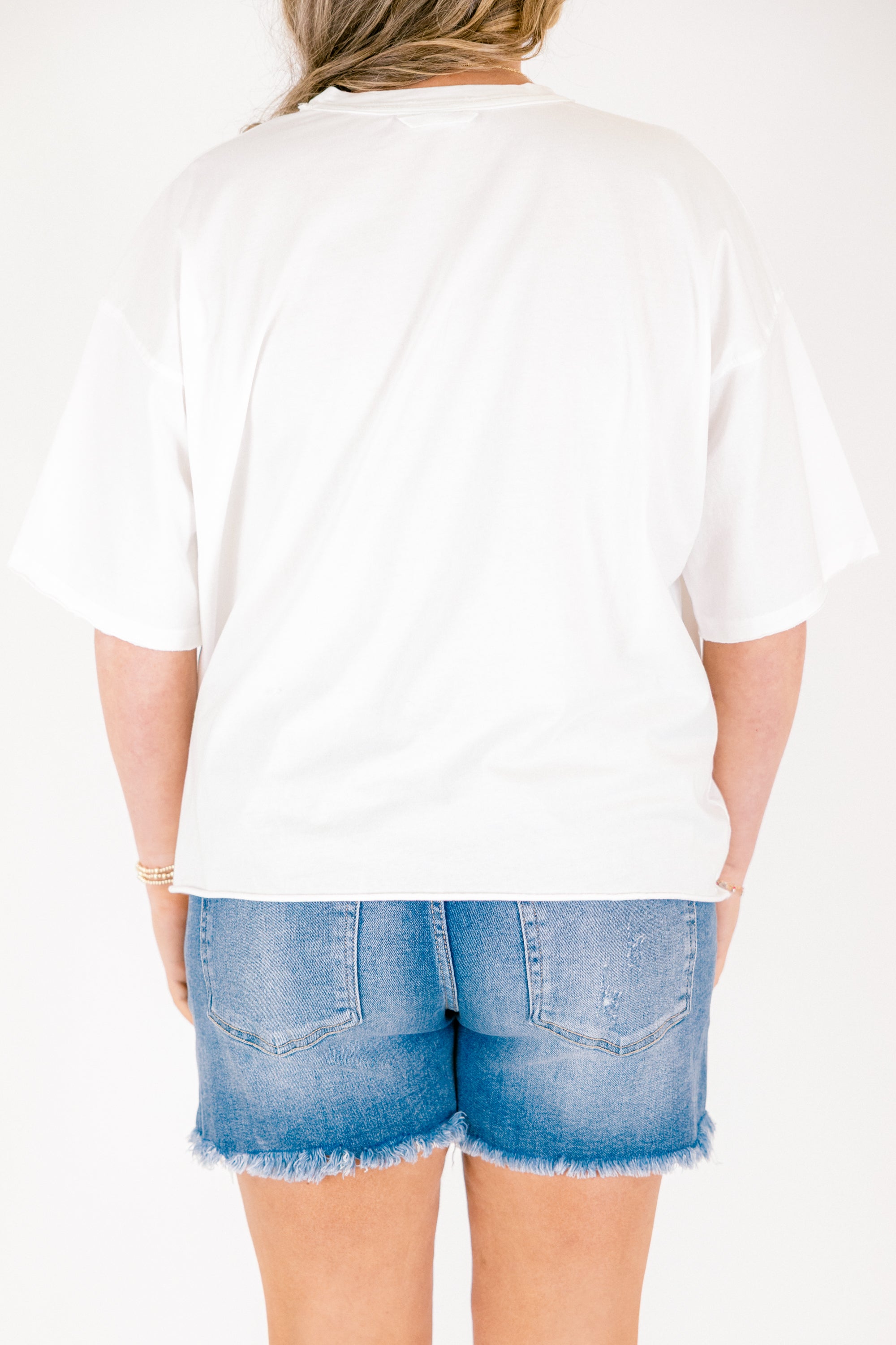 Enjoy Good Days Vintage Wash Tee, White 5 Enjoy Good Days Vintage Wash Tee, White - Image 5