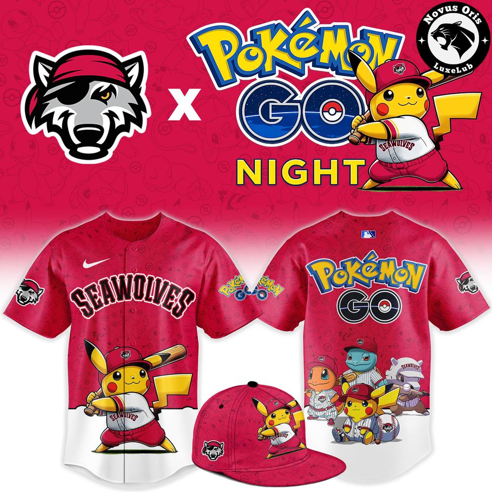 Erie SeaWolves x Pokemon GO Night 2026 Limited Edition Baseball Jersey 1 - Unicasport Erie SeaWolves x Pokemon GO Night 2026 Limited Edition Baseball Jersey