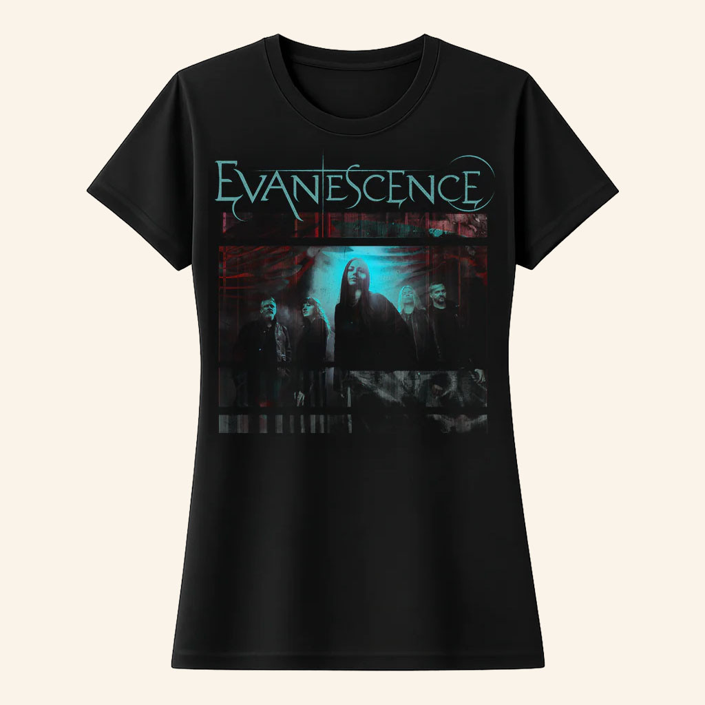 Evanescence Merch 2026 Static PhotoTShirtRock Band Fan Shirt Gifts For Women