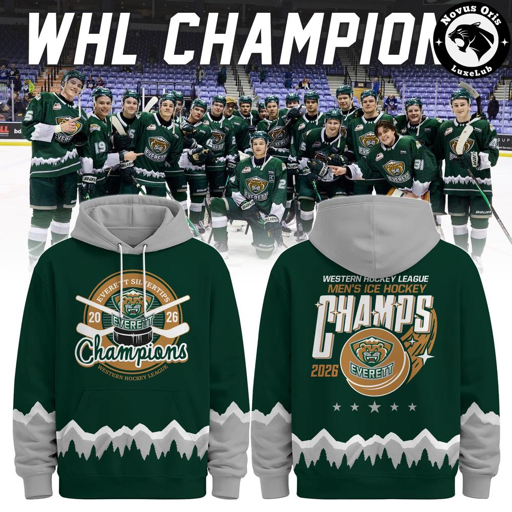 Everett Silvertips WHL Champions 2026 Limited Edition Hoodie