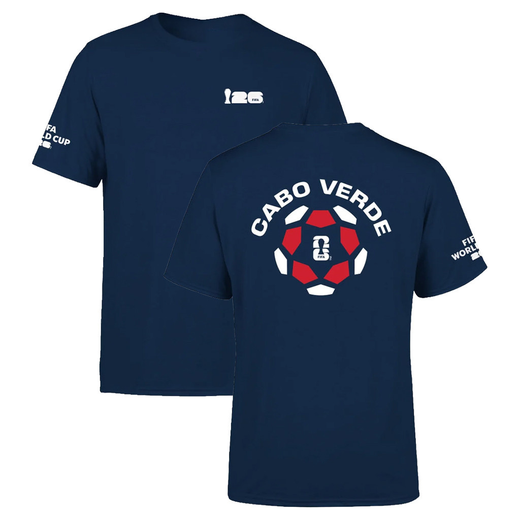FIFA World Cup 2026 Merch Cabo Verde National Team PuffTShirtGame Day Gifts For Football Fan