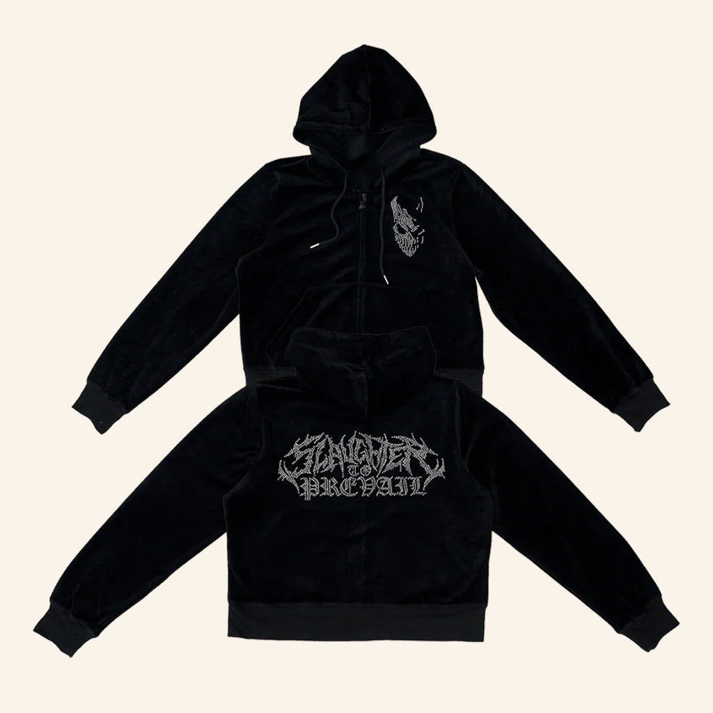 First Blood Merch Slaughter To Prevail Hoodie Juicy Slam Velour Zip Up Hoodie Gifts For Friends