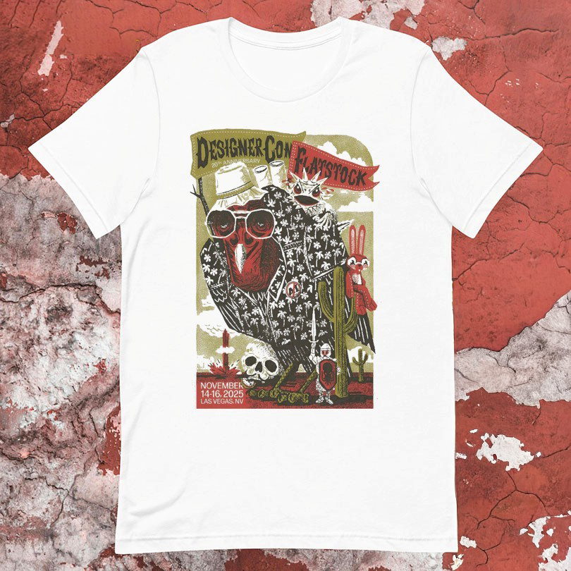 Flatstock 11 1411 16 2025 DesignerCon in Las Vegas NV Tshirts